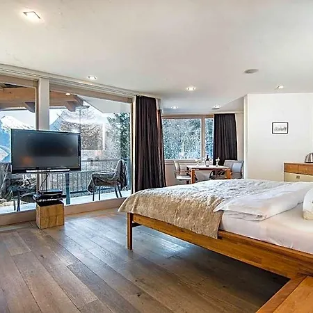Hotel Waldhotel Fletschhorn Private Whole In Saas-fee 360 Alpine Views & Sauna Saas-Balen