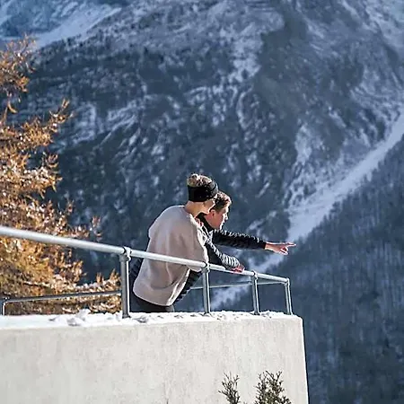 Waldhotel Fletschhorn Private Whole In Saas-fee 360 Alpine Views & Sauna